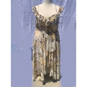 Boho floral print dress